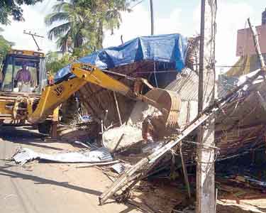 Encroachments removed at nagercoil
