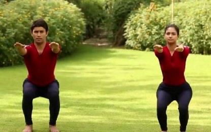 Loosening exercises are very important before commencing the Asanas & Pranayam.