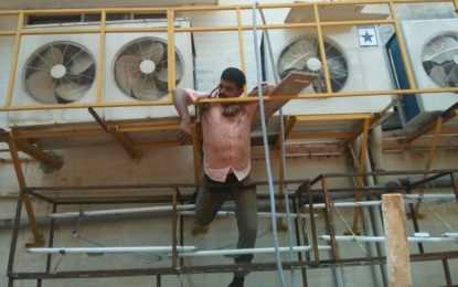Man killed by electricity while repairing AC for Raymond Showroom near nagercoil