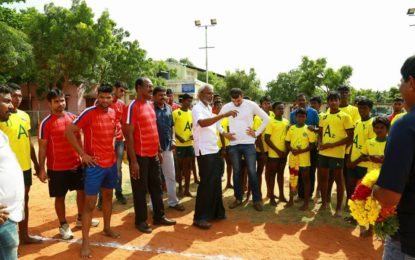 Tamil Thalaivas visited Alathankarai kabaddi club, Nagercoil