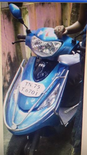 TVS Scooty Stolen in karungal Market