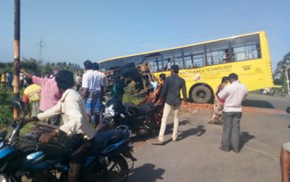 Accident Near Vattakottai in kanyakumari District